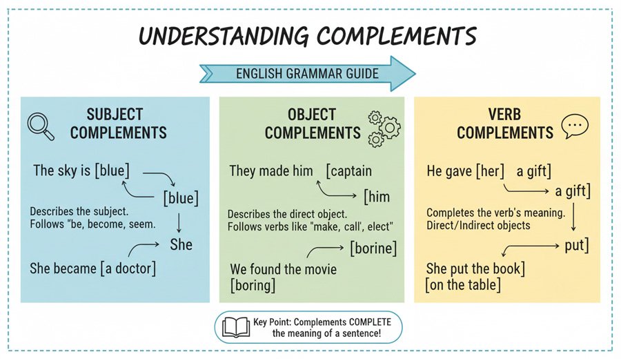 Understanding Complements: A Comprehensive English Grammar Guide ...