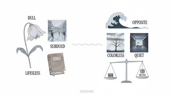 what is the antonyms for vibrant