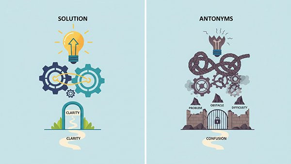 whats the oposite of solution