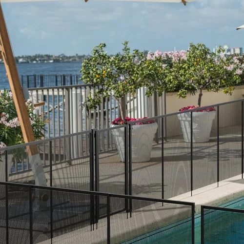 5' removable mesh safety fence for pools