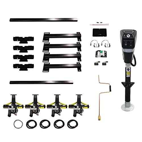 automatic leveling system for travel trailer