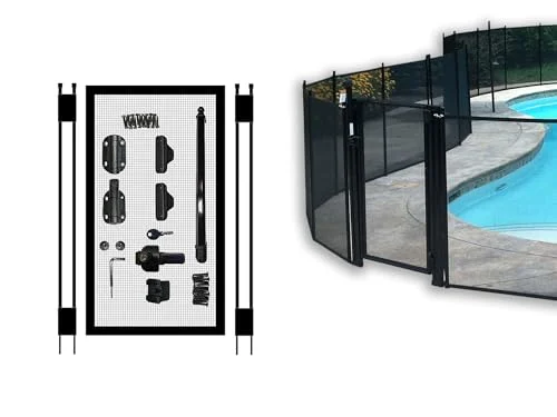 self closing pool fence