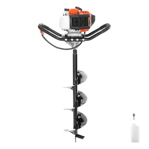 gas powered post hole auger
